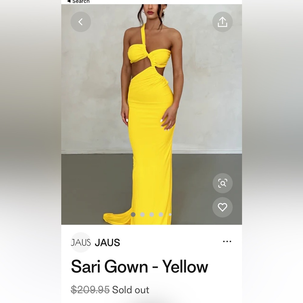 Yellow Jaus dress